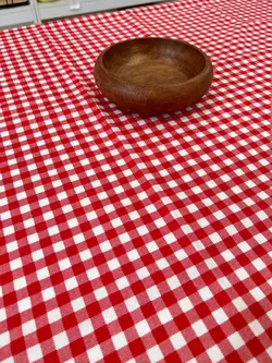 رومیزی داک- چهارخانه قرمز ریز