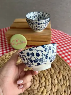 کاسه ماست خوری دنی هوم- طرح گل سرمه ای