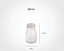 جای ادویه و ادویه پاش شیشه ای لیمون کد 2039