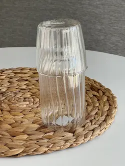 پارچ شب و لیوان پیرکس طرح کدو