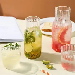 پارچ شب و لیوان پیرکس طرح کدو