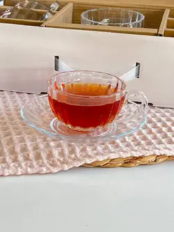 قیمت و خرید فنجان نعلبکی چایخوری طرح کدو deli