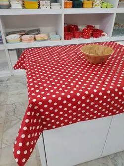 رومیزی داک خالخال قرمز