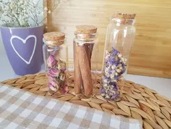 ویال پیرکس درب چوب پنبه مدل نازک تر در سه سایز