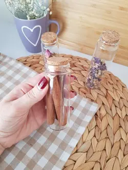 ویال پیرکس درب چوب پنبه مدل نازک تر در سه سایز