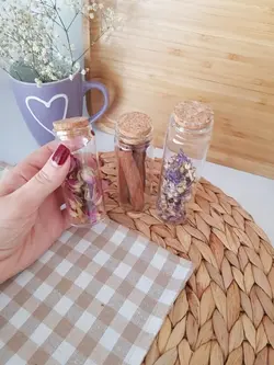 ویال پیرکس درب چوب پنبه مدل نازک تر در سه سایز