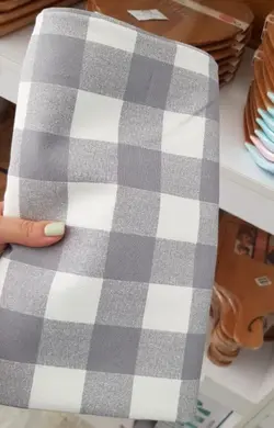 رومیزی داک ترک- چهارخانه طوسی