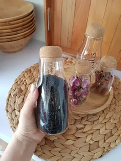 بانکه بطری درب چوب پنبه ارتفاع 15 سانت BVK
