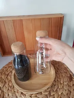 بانکه بطری درب چوب پنبه ارتفاع 15 سانت BVK