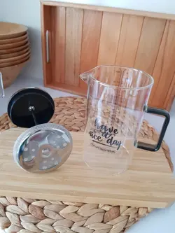 فرنچ پرس 600 سی سی دسته شفاف BVK