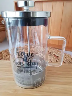 فرنچ پرس 600 سی سی دسته شفاف BVK