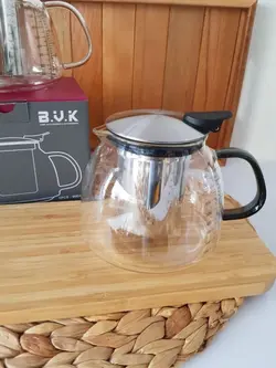 قوری پیرکس 900 سی سی دسته مشکی BVK