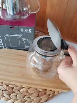 قوری پیرکس 900 سی سی دسته مشکی BVK