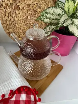 کتری قوری پیرکس مدل برفی