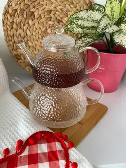 کتری قوری پیرکس مدل برفی