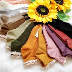جوراب زنانه کبریتی لب گیپور