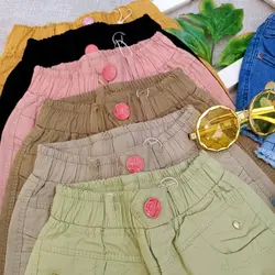 شلوارک جین و کتان رنگی