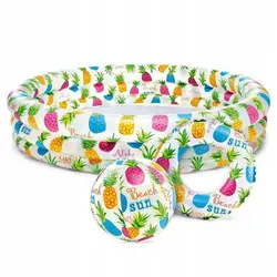 استخر رنگی با توپ و تیوپ برند intex قطر 132 کد 59469