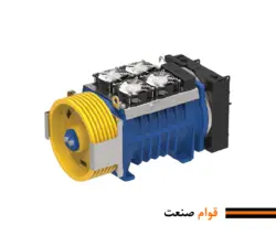 موتور گیرلس آسانسور مونتاناری ایتالیا مدل MGV25L تا ظرفیت 16 نفر