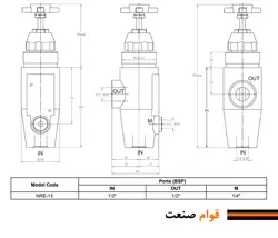 شیر فشار شکن هیدرولیک (رلیف ولو) نیوان - مدل NRE-15 | قطعات هیدرولیک ،آسانسور و بالابر ( پمپ، شیربرقی، هیدروموتور و...) ارسال به سراسر کشور همراه با گارانتی و ضمانت نامه کتبی