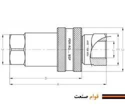کوپلینگ برنجی هیدرولیک فرو (Ferro ترک)