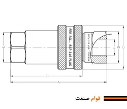 کوپلینگ استنلس استیل 316 هیدرولیک فرو (Ferro ترک)