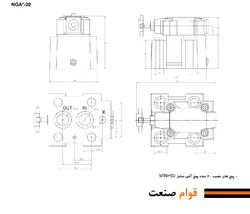 شیر بی بارکننده هیدرولیک (آنلودینگ ولو) نیوان – مدل NGAU