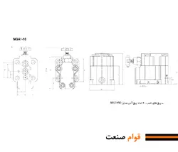 شیر بی بارکننده هیدرولیک (آنلودینگ ولو) نیوان – مدل NGAU