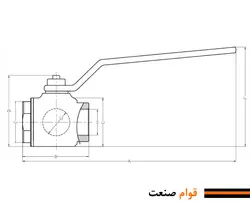 شیر ربع گرد دبی بالا هیدرولیک فرو (Ferro ترک)