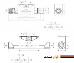 قفل کتابی دوبل هیدرولیک فرو (Ferro ترک)