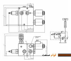 شیر بلوک بالابری دوبل فرو (Ferro ترک)
