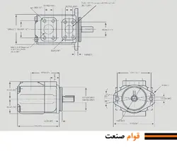 پمپ هیدرولیک پره ای تک 45V (کارتریجی)