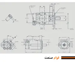 پمپ هیدرولیک پره ای دوبل 3520V (کارتریجی)