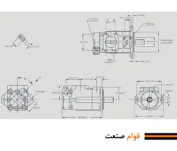 پمپ هیدرولیک پره ای دوبل 3525V (کارتریجی)