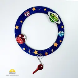 جاکلیدی دیواری طرح برجسته کد 8001