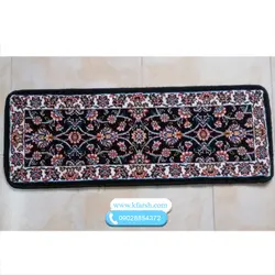 روپله فرش تکی طرح افشان سرمه ای