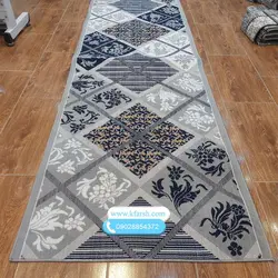 کناره گلیم متری جدید رنگ طوسی نقره ای با قیمت مناسب