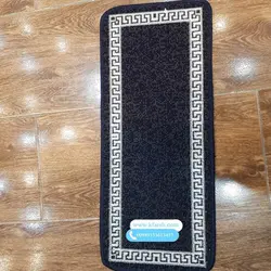 گلیم پله تکی طرح ورساچ سرمه ای
