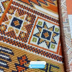 گلیم فرش ماشینی متری قهوه ای ارزان
