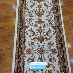 گلیم فرش متری طرح افشان کرم
