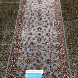 فرش کناره افشان نقره ای