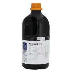 اسید نیتریک 55% Extra pure دکتر مجللی - مهرآزماشاپ، مارکت آنلاین مواد اولیه شیمیایی، تجهیزات آزمایشگاهی و پزشکی