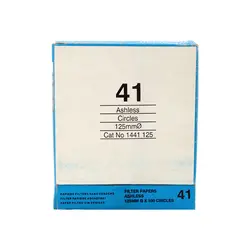 کاغذ صافی گرید 41 واتمن 12.5cm - مهرآزماشاپ، مارکت آنلاین مواد اولیه شیمیایی، تجهیزات آزمایشگاهی و پزشکی