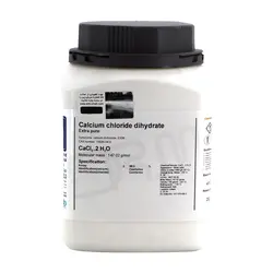 کلرید کلسیم دی هیدرات Extra Pure دکتر مجللی - مهرآزماشاپ، مارکت آنلاین مواد اولیه شیمیایی، تجهیزات آزمایشگاهی و پزشکی