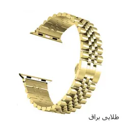 بند مدل رولکسی (Rolex) 5-bead مناسب برای اپل واچ (Apple Watch) ۴۲/۴۴/۴۵ میلیمتری