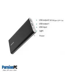 شارژر همراه روموس مدل RT10   ظرفیت 10000 میلی آمپر ساعت