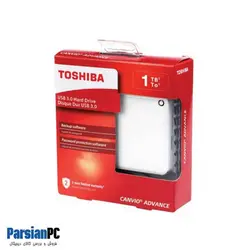 هارد اکسترنال توشیبا ظرفیت 1 ترابایت CANVIO ADVANCE WHITE