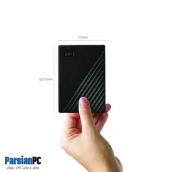هارد اکسترنال وسترن دیجیتال مدلMY PASPORT WDBYVG0040BBK  ظرفیت 4 ترابایت