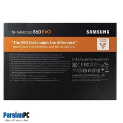 هارد دیسک اینترنال  سامسونگ SSD V-NAND 860 EVO 2.5 ظرفیت 500 گیگابایت