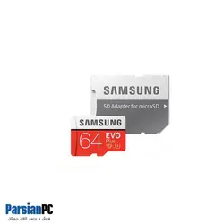 کارت حافظه سامسونگ MICROSDXC UHS-1 CARD EVO PLUSSAMSUNG  ظرفیت 64 گیگابایت